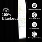 NICETOWN Full Blackout Curtains 96 inch Long - Image 3