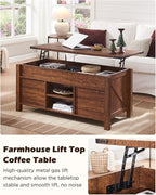OKD 48" Farmhouse Lift Top Coffee Table - Image 2