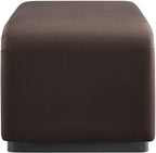 Modway EEI-6735-BLK-CHB Koda Performance Velvet Waterfall Ottoman - Image 4