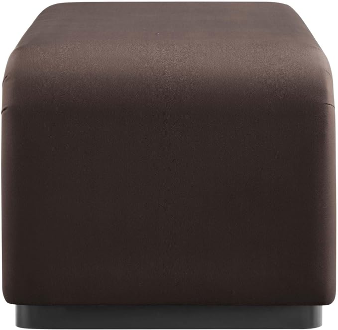 Modway EEI-6735-BLK-CHB Koda Performance Velvet Waterfall Ottoman - Image 4