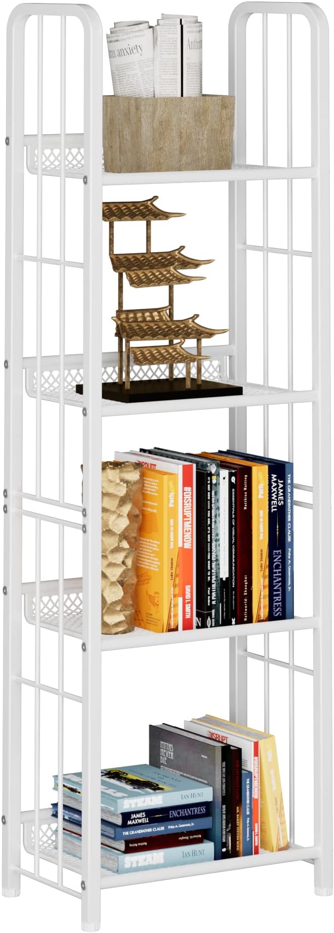 Bookshelf Storage Shelf Small Bookcase Freestanding Storage Stand by EternalHome