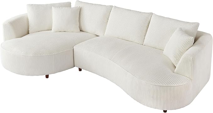 122.04'' Curved Sectional Sofa Couch - Image 9