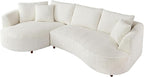122.04'' Curved Sectional Sofa Couch - Image 9