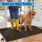 GORILLA GRIP Waterproof Traffic Guard Door Mat, 2 Pack Indoor Outdoor Durable - Image 7