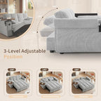 Auvsoce 65'' Convertible Sleeper Sofa Bed - Image 7