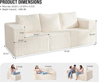 Modular Sectional Sofa 3-Seater Modular Couch - Image 2