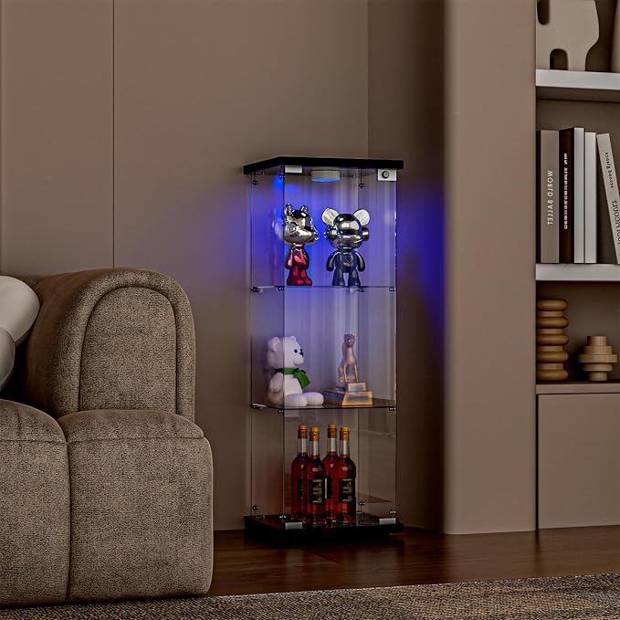 FANYUSHOW 3-Shelf Glass Display Cabinet - Image 8