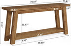 LITTLE TREE 70.9" Solid Wood Console Table - Image 2