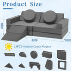 Edbuosy Toddler Couch Kids Sofa Modular - Image 2