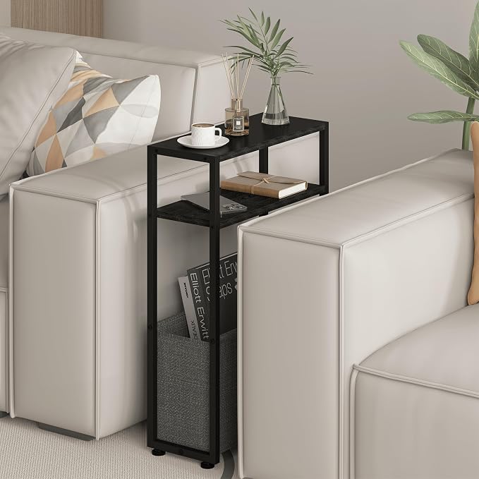 Leomonio Narrow Side Table, Slim End Tables - Image 4