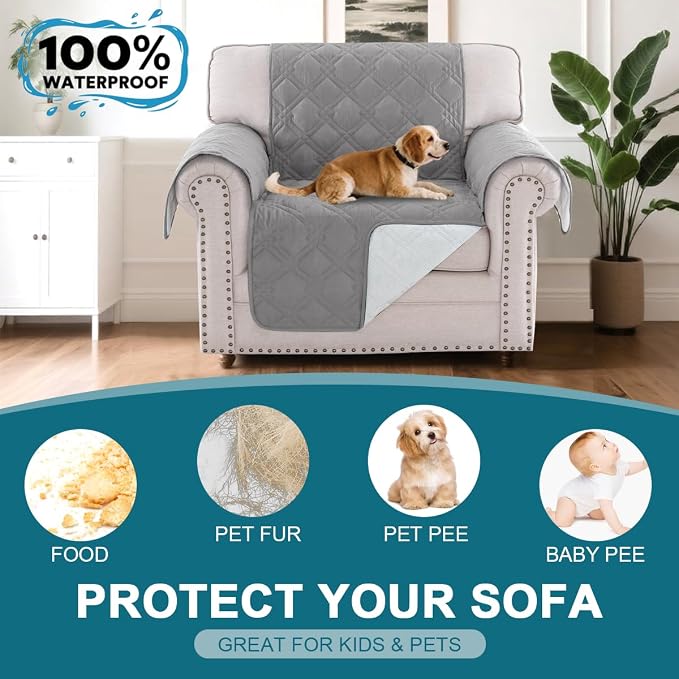 Turquoize 100% Waterproof Couch Cover Sofa Covers - Image 2