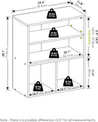 Furinno PASIR Book Shelf, 3-Tier Display Bookshelf - Image 3