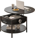 FABATO Round Lift Top Coffee Table by FABATO