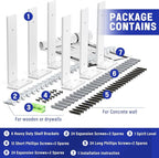 Goovilla Shelf Bracket, Heavy Duty Floating Shelf Brackets 10 inch Long - Image 7