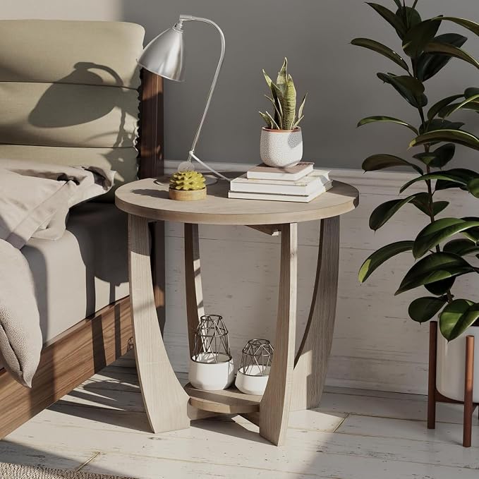 COZAYH Rustic Farmhouse End Table - Image 8