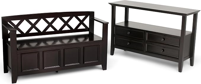 SIMPLIHOME Amherst Entryway Storage Bench - Image 13