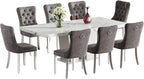 Henf 63"-79" Extendable Dining Room Table and Chairs Set - Image 9