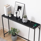 MAHANCRIS Console Table, Narrow Sofa Table, 43.3” Entrance Table - Image 8