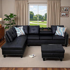 97.5" L Shaped Couch Set, Modular Sectional Couches by Topcomfy