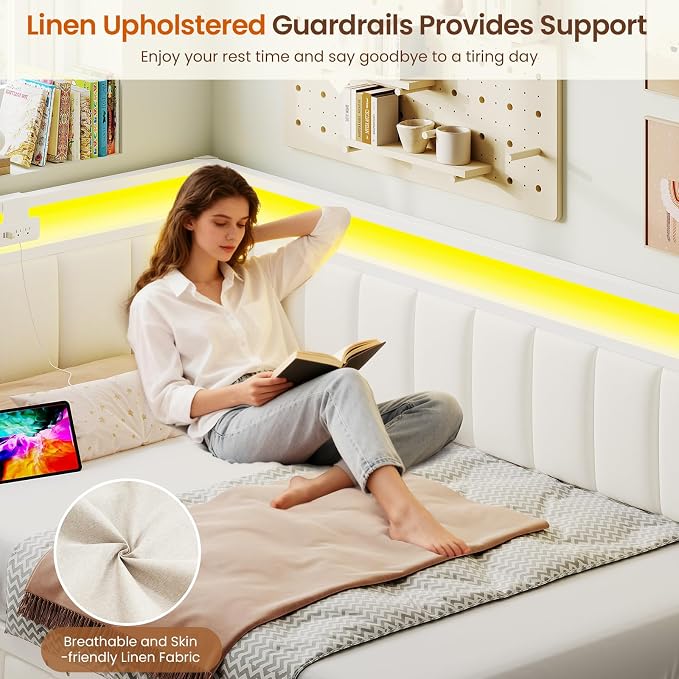 DICTAC Corner Twin XL Bed Frame - Image 7
