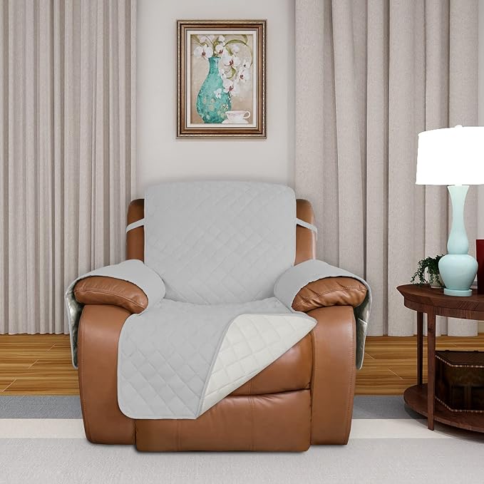 PureFit Reversible Recliner Chair Covers Couch Covers - Image 2