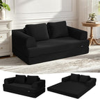 COMAX Convertible Sofa Bed, Folding Floor Couch Corduroy Fold Out Couch Bed by COMAX