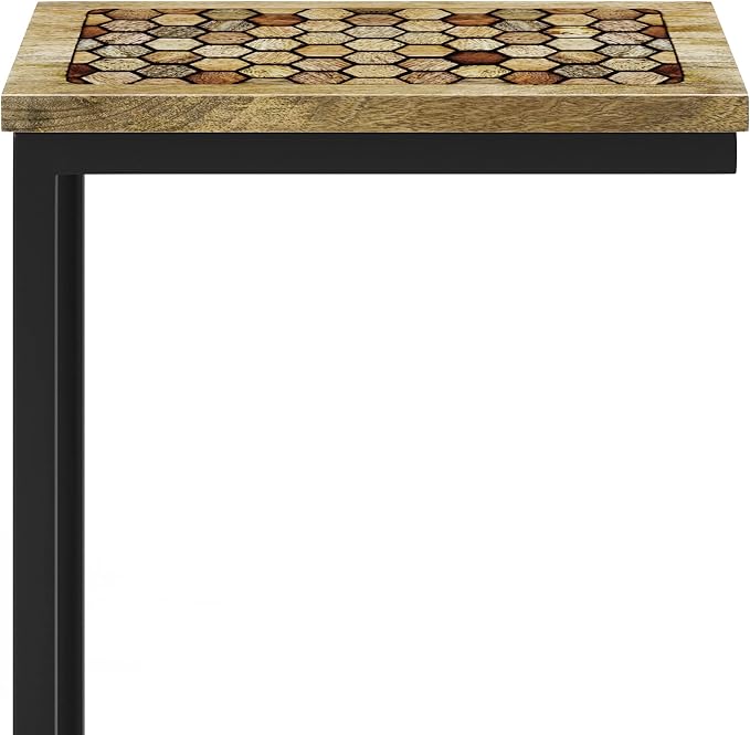 SIMPLIHOME Davisville SOLID MANGO WOOD 11 inch Wide Rectangle Boho C Side Table - Image 9