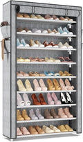 LANTEFUL Shoe Rack with Covers 10 Tier Tall Shoe Rack Organizer Large Capacity by LANTEFULforTidyingHouse