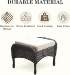Belord 6 Pieces Wicker Patio Conversation Sets - Image 6