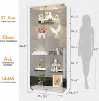 LFT HUIMEI2Y Glass Display Cabinet 5-Shelf - Image 2