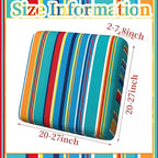 Geyoga 8 Pcs Patio Stretch Sofa Cushion Covers Outdoor Cushion Covers - Image 3