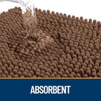 OLANLY Dog Door Mat for Muddy Paws 70x32, Super Absorbent Chenille Mud Mat | - Image 3