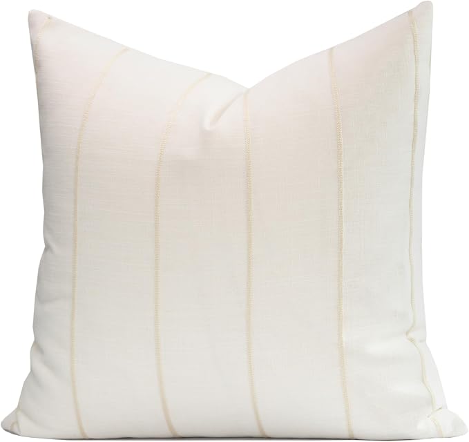 Crumbs Home Modern Farmhouse Fall Linen Indoor Outdoor Throw Pillow Cover Only by CRUMBSHOME