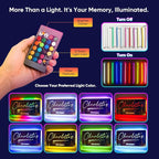 VEELU Personalized Mirror Light Custom Alphabet Name LED Night Light Lamp - Image 4