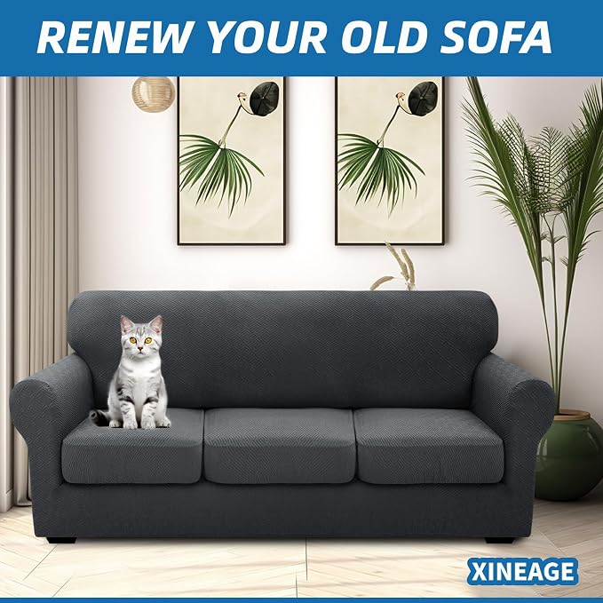 XINEAGE 2026 New 4 Pieces Extra Large Couch Covers - Image 4