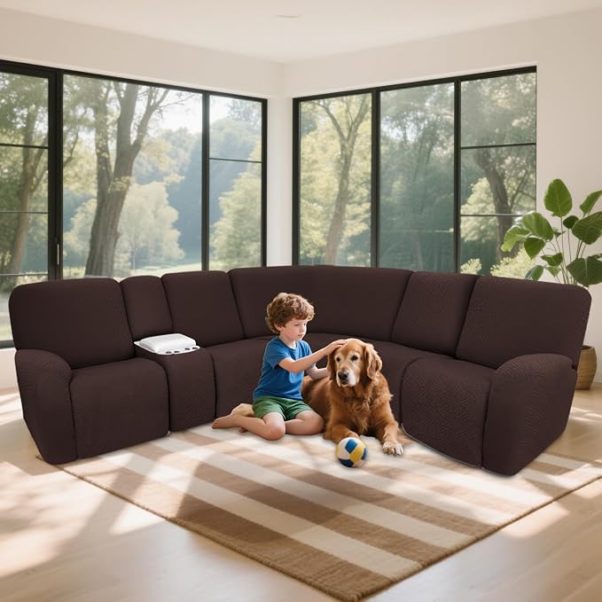 100% Waterproof Sectional Recliner Couch Covers - Image 2