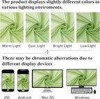 Lime Sheer Curtains 72 Inches Long 2 Panels, Solid Voile Light Filtering Dual - Image 4