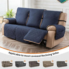 Genina Waterproof Couch Cover for Reclining Couch 3 Seater Non-Slip, Washable - Image 3