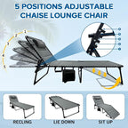 Outdoor Folding Lounge Chair - Image 4