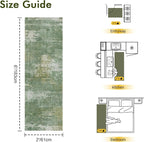 2x6 Ft Washable Runner Rug, Non-Slip Low Pile Hallway Kitchen Area Rug - Image 2