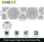 HEBE Hallway Runner Rug 3'x10', Washable Non Slip Kitchen Rug Runner | Soft - Image 2