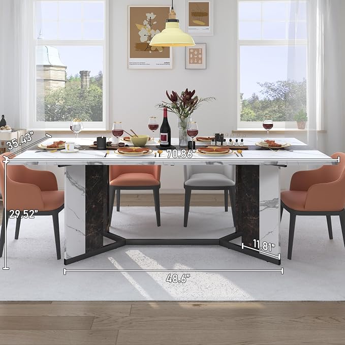 Hlivelood 70Inch Large Dining Table - Image 6