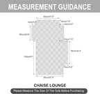 Genina L Shape Couch Cover, Sectional Couch Chaise Covers, Waterproof Washable - Image 3