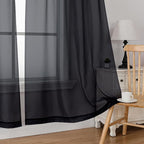 Simplebrand Black Tier Curtains - Image 4