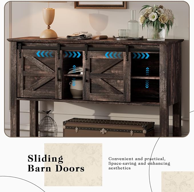 LUXOAK Farmhouse Entryway Table - Image 5