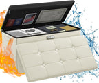 ENGPOW Storage Ottoman Bench, Fireproof Folding Bench by ENGPOW