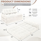Folding Sofa Bed, Convertible Sleeper Chair - Image 2