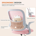 Sweetcrispy Home Office Computer Desk Chair, Ergonomic Mid-Back Mesh Rolling - Image 3