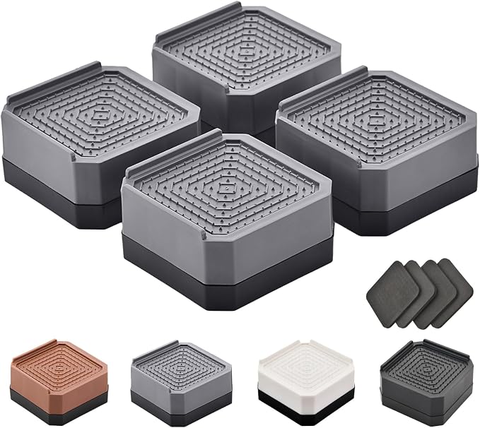 EclatBain Bed Risers Furniture Risers Heavy-Duty Rectangular Adjustable Block by Unknown