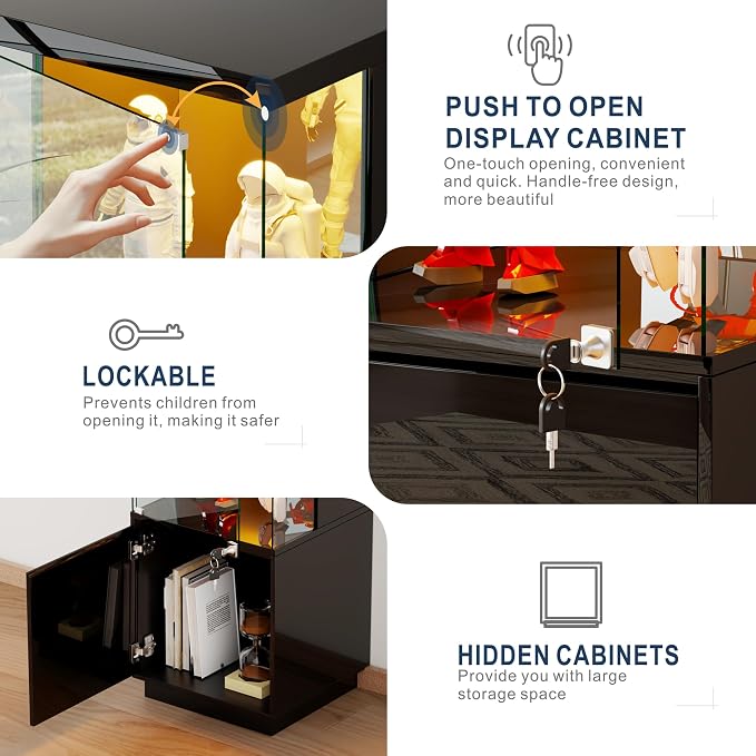 HNEBC Corner Glass Display Cabinet - Image 3